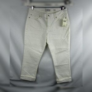 Lucky Brand Sweet Crop White Denim Cropped Jeans 8